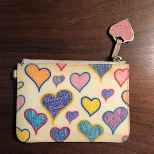 Dooney & Bourke Vinyl Zipped Coin Key Chain